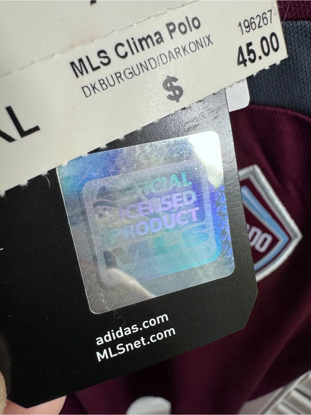 MLS Colorado Rapids jersey NWT size XL